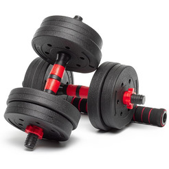 Набор композитных гантелей AMETIST 10 кг (с соединительным грифом)