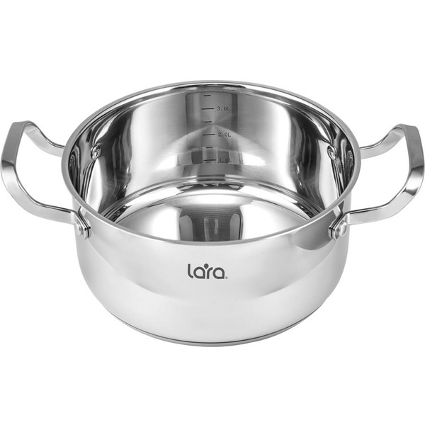 Кастрюля LARA Prima LR02-503 (нерж)