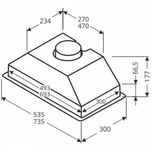 Кухонная вытяжка Elica Era S IX/A/72