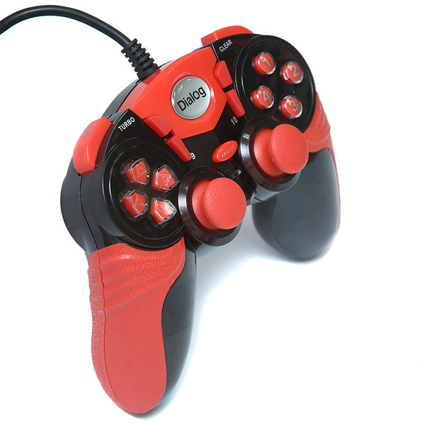 Геймпад DIALOG Action GP-A15 черно-красный