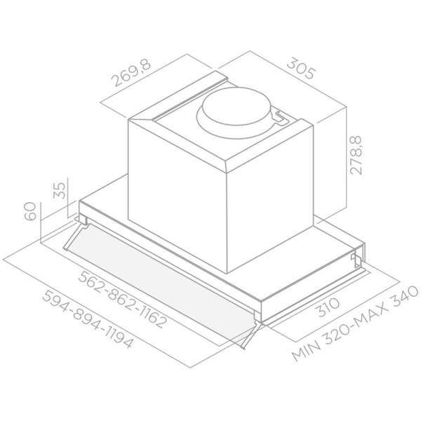 Вытяжка ELICA BOX IN PLUS IXGL/A/60