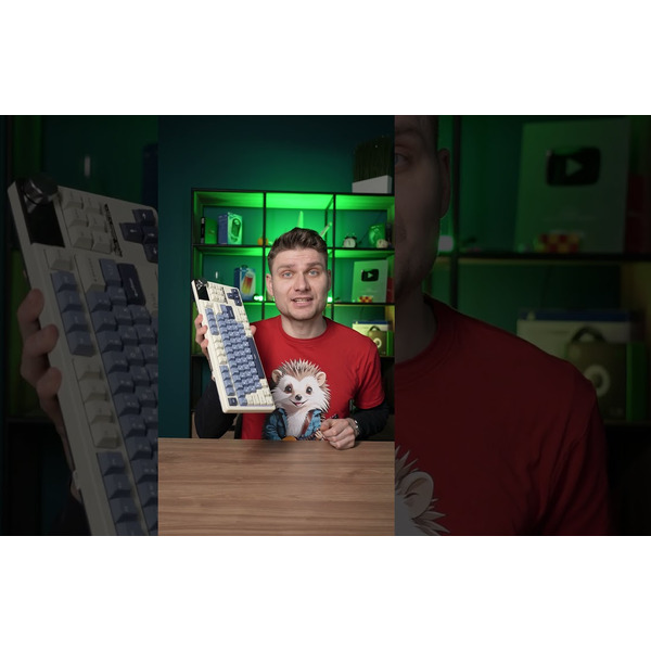 Клавиатура Royal Kludge RK R87 Pro Half Grey (Creamy switch)