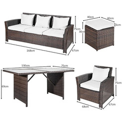 Комплект садовой мебели Sundays Madeira SFS 020 (бежевые подушки)