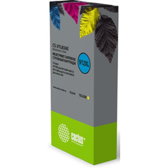 Картридж струйный Cactus CS-3YL83AE 912XL желтый (10.5мл) для HP OfficeJet 8012/8014/8015/8017;OfficeJet Pro 8022/8023/8024/8025 AIO