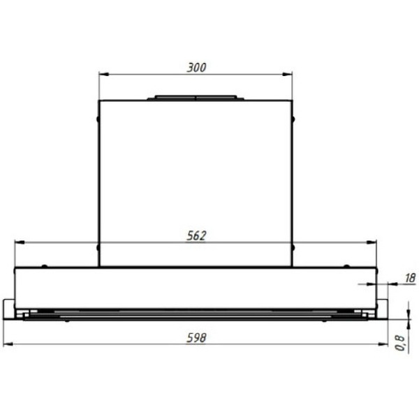 Кухонная вытяжка FRANKE T-FORM СR 60 хром 305.0712.003