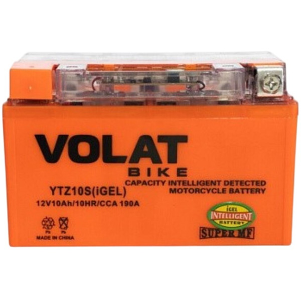 Мотоаккумулятор 10Ah (iGEL) L+ VOLAT YTZ10S