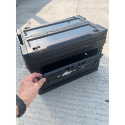 Многофункциональный складной органайзер со столиком и модулем Happy Home HH-011 (чёрный) , 40л.