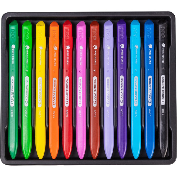 Мелки восковые Color emotion DELI C20000