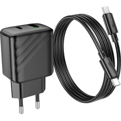 Сетевое зарядное Hoco CS23A USB Type-C (черный)