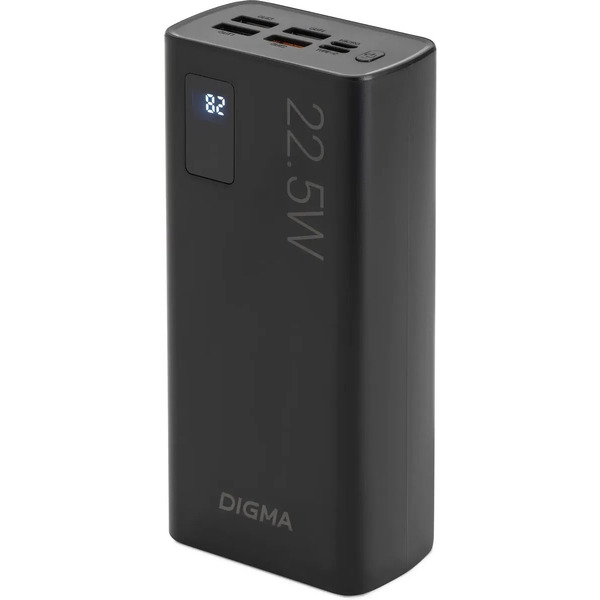 Внешний аккумулятор Digma DGPF30B 30000mAh (черный)