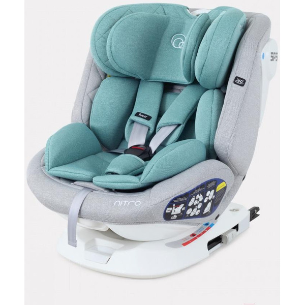 Детское автокресло Rant Nitro Isofix UB619 (серый/мятный)