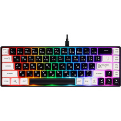 Клавиатура Defender Aris GK-349 (черный/белый) 45344