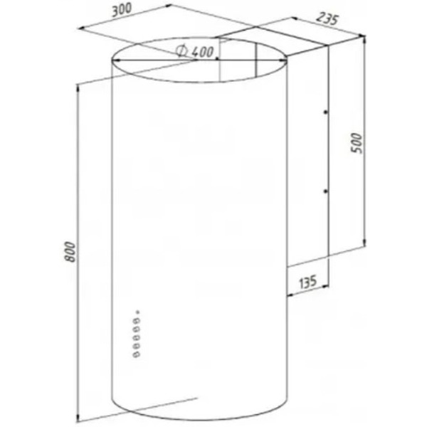 Кухонная вытяжка Akpo Balmera Eco 40 WK-4 (белый)