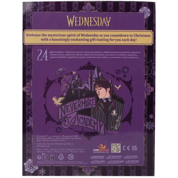 Настольная игра БУКА Адвент календарь Уэнсдэй 2024 Бука453