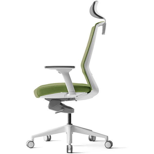 Офисное кресло Bestuhl J1 (зеленый, белая рама)