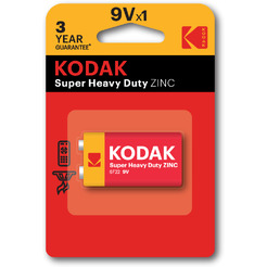 Батарейка солевая Kodak 6F22-1BL EXTRA HEAVY DUTY [K9VHZ-1B] 30953437-RU1