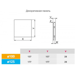 Сменная декоративная панель Awenta PTI125