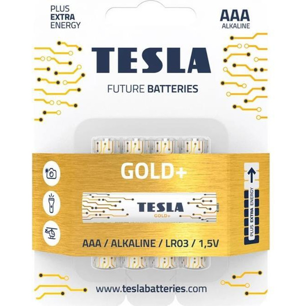 Батарейка Tesla Batteries Gold+ AAA  4 шт