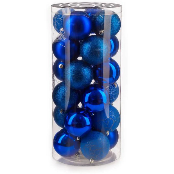 Набор новогодних шаров Ausini VT25-04021-4