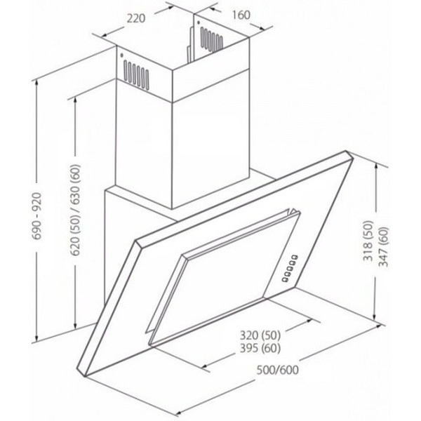 Вытяжка Akpo Optima Eco 60 WK-4 (белый)