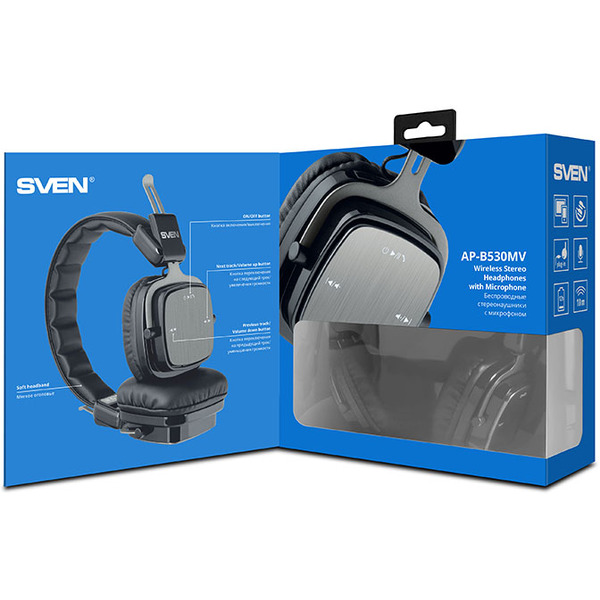 Наушники с микрофоном SVEN AP-B530MV (черный)