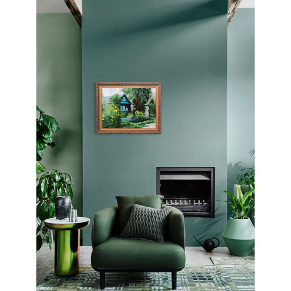 Картина по номерам Белоснежка Домик в деревне 091-AS