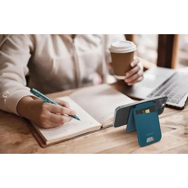 Кошелек-кардхолдер Momax 1-Wallet SR29B (Teal Blue)