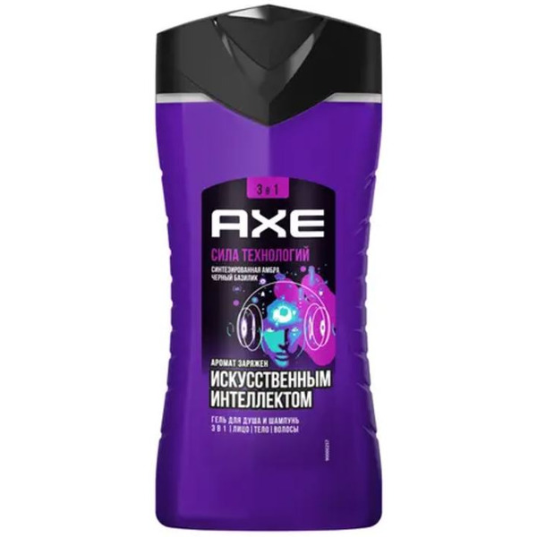 Гель для душа и шампунь AXE Сила технологий 250мл