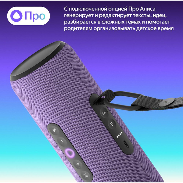 Портативная Умная колонка Яндекс.Стрит YNDX-00030VIO (фиолетовый)