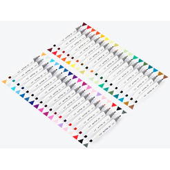 Набор двусторонних маркеров для скетчинга MESHU MS_38265 (36 цветов)