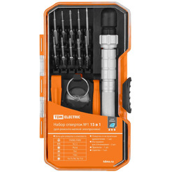 Набор отвертка с битами TDM Electric SQ1019-0201 (15 предметов)