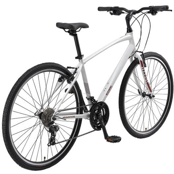 Велосипед Stark Terros 28.2 V белый матовый/красный, серый 18" HQ-0014209