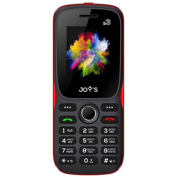 Мобильный телефон Joy's S3 (чёрно-красный)