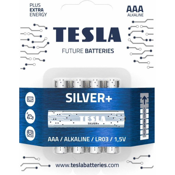 Батарейка Tesla Batteries Silver+ AAA 4 шт