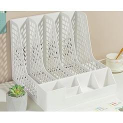 Лоток-органайзер для бумаг и канцелярских принадлежностей DELI PB106WHITE