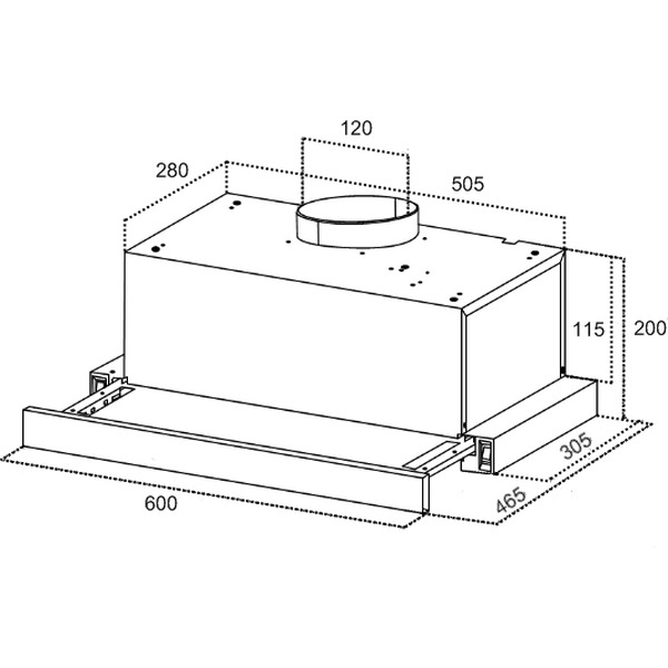 Вытяжка кухонная Germes Сташ (60 см, алюминий)