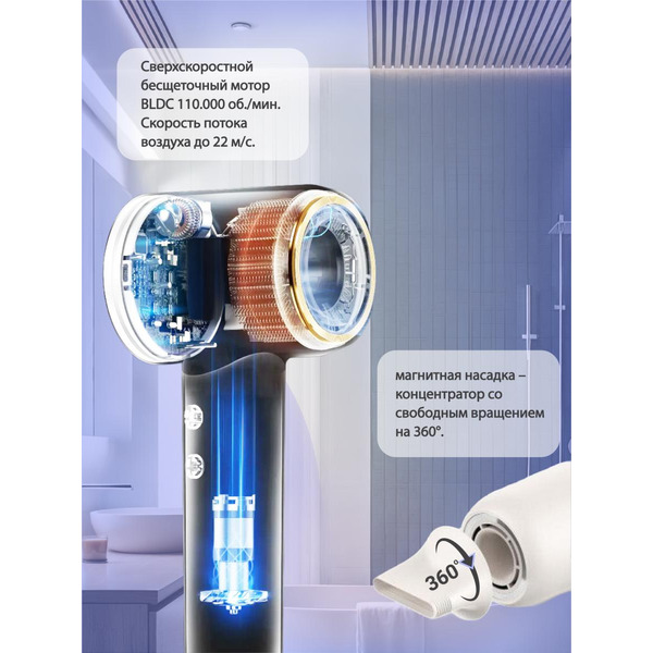 Фен Vivaris VB H8W (белый)