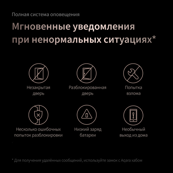 Умный замок Aqara D200i (ML-D01D) черный
