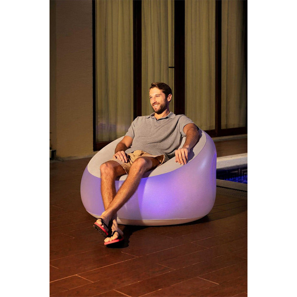 Надувное кресло Bestway Inflate-A-Chair LED 75086 (102x97x71)