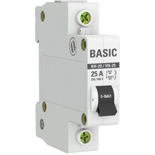 Выключатель нагрузки EKF Basic 1P 25А ВН-29