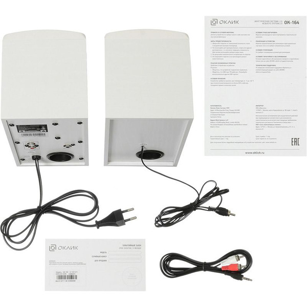 Колонки Oklick OK-164 (белый)