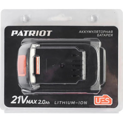 Аккумулятор Patriot PB BR 21V 180301122 (21В/2 Ач)