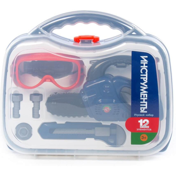 Набор инструментов Полесье №60 (12 элементов) 92827 (синий)