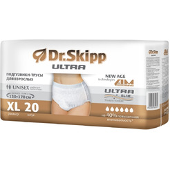 Подгузники-трусы для взрослых DR.SKIPP Ultra р-р XL (20 шт.)