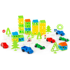 Конструктор ПОЛЕСЬЕ Построй свой город 56276