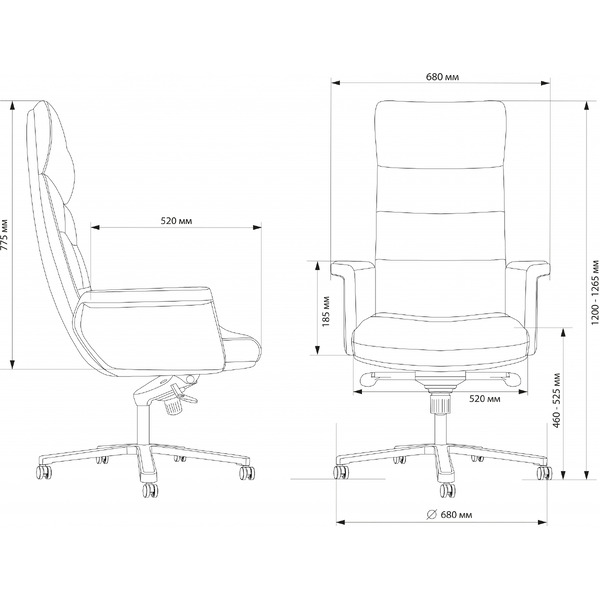Кресло CACTUS CS-LBR-CARACAS (коричневый)