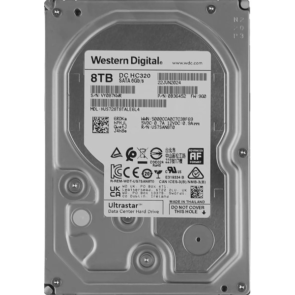 Жесткий диск WD Ultrastar DC HC320 8TB HUS728T8TALE6L4