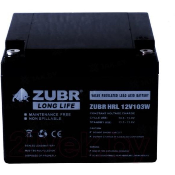 Аккумулятор для ИБП Zubr HRL 12-103W (12 В/28 А·ч)