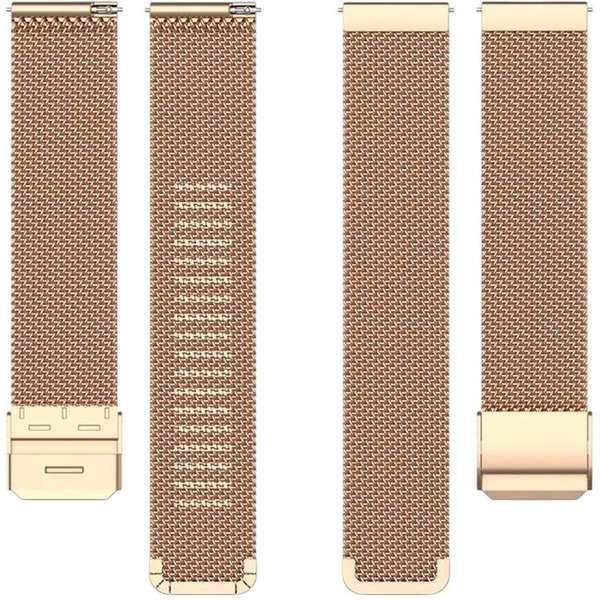 Ремешок Bingo Stainless Grid для часов 22мм (розовое золото)