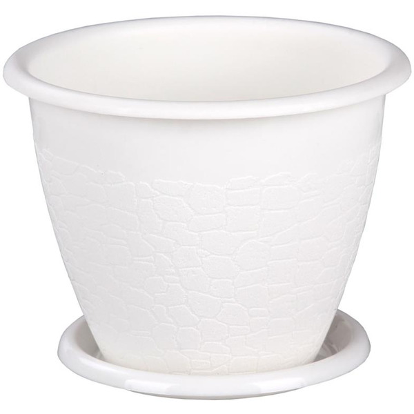 Горшок Альтернатива Розалия М1523 (белый)